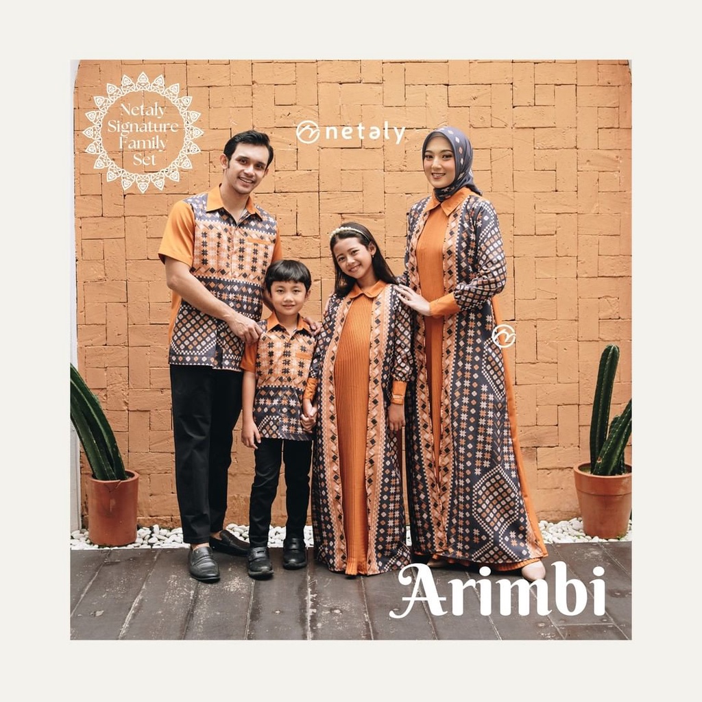 SARIMBIT NETALI SIGNATURE (Netali Sarimbit Idul fitri) baju keluarga