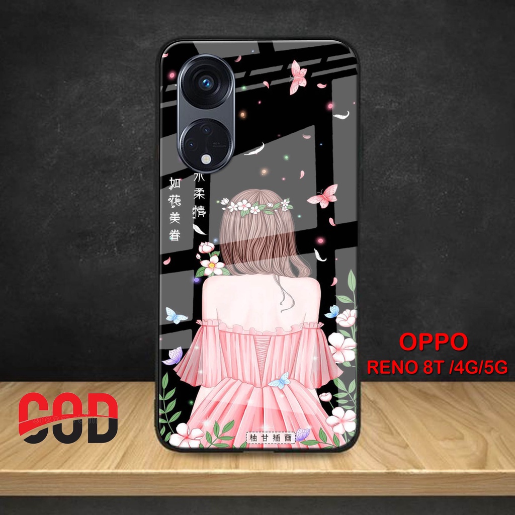 [G24]  SOFTCASE OPPO RENO 8T 4G - OPPO RENO 8T 5G - SOFTCASE GLASS KACA OPPO RENO 8T 4G - OPPO RENO 