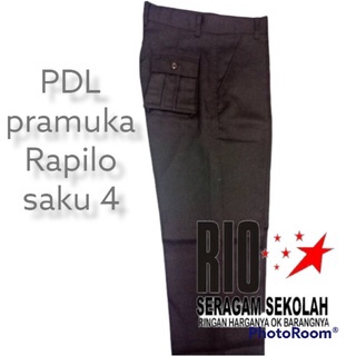 CELANA PRAMUKA PDL LAKI LAKI, CELANA PRAMUKA PDL PEREMPUAN PEMBINA PENEGAK RIO LAKI2 ATAU PEREMPUAN PANJANG, BAHAN RAPILO RAFILO GABARDINE