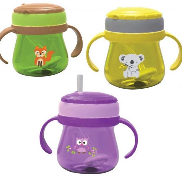 PALING DICARI BABY SAFE Cup Wehted Straw JP019 (Gelas Botol Minum Air / Susu Anak Bayi dengan Sean P