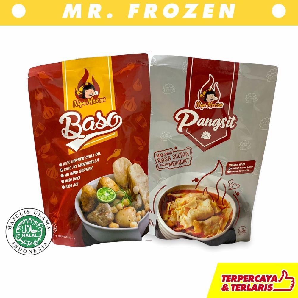 

12.12 Brand Pangsit Tulang Rangu Mercon Keju Baso Full Mozarella lumer by Nyai Mercon Jajanan Viral Instant