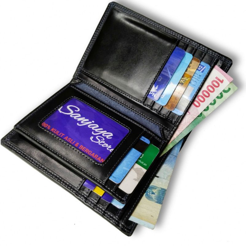 Dompet 100% Full Kulit Asli Luar Dalam Full up Model 3/4