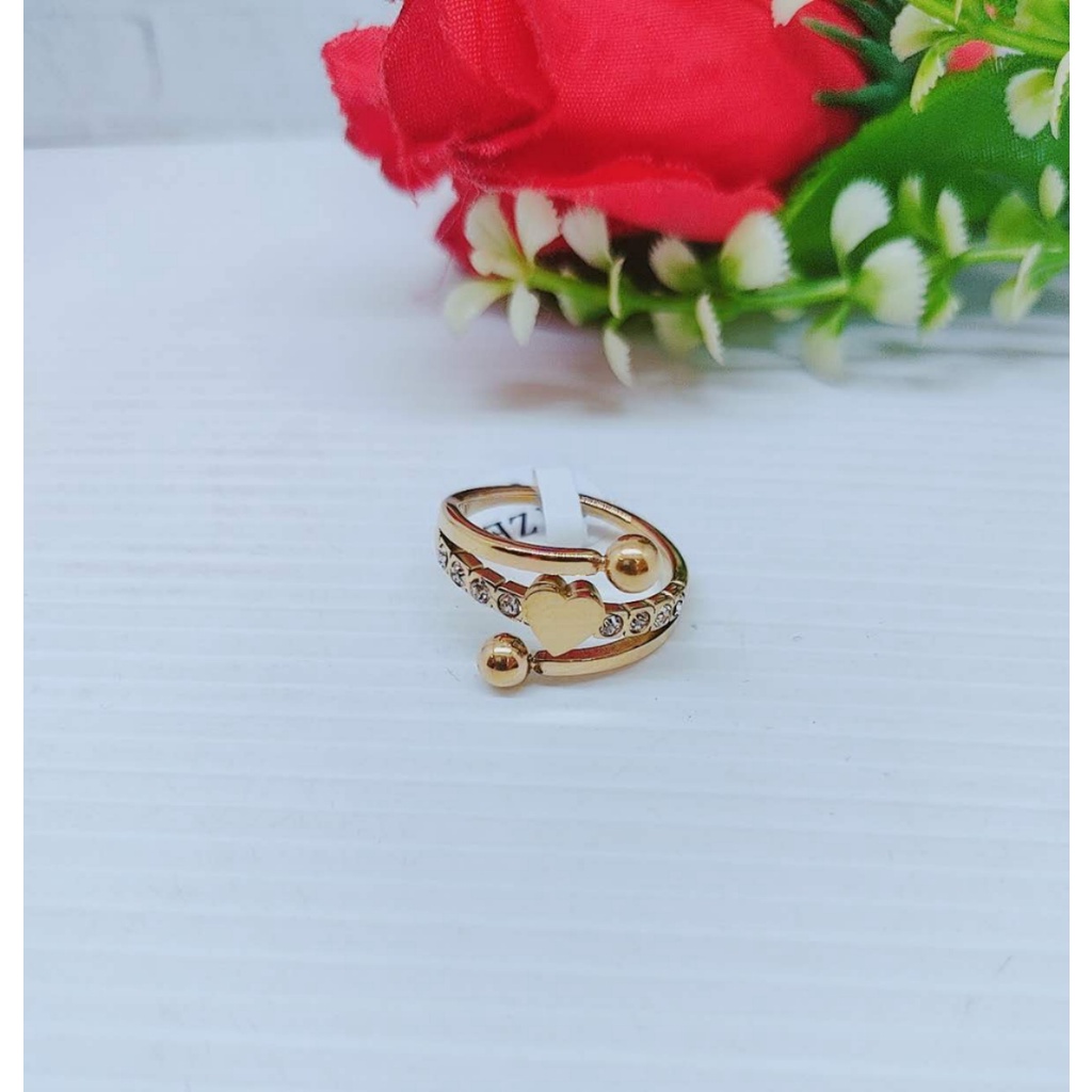 Cincin Titanium Permata Cantik Perhiasan Fashion 3111/3112