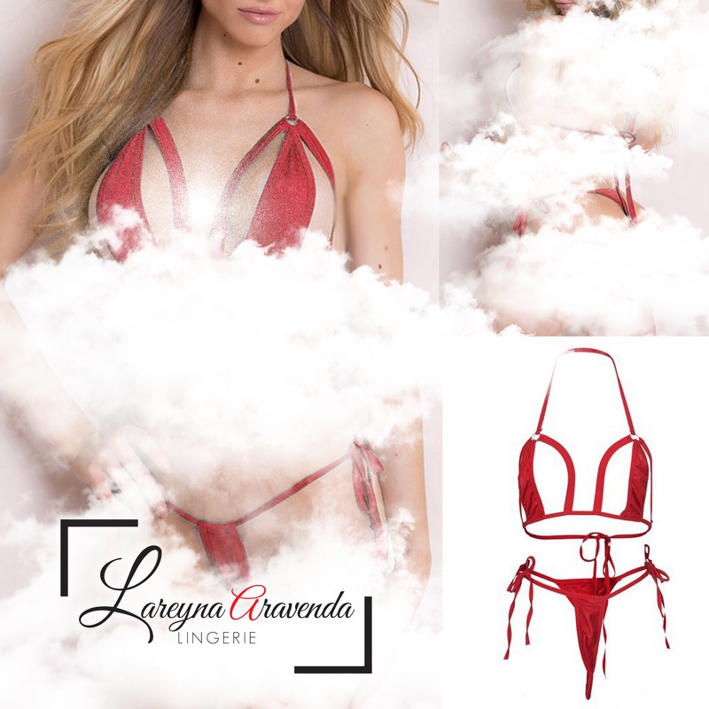 Lareyna Aravenda Set Bra Lingerie + CD Seksi Jumbo Fit S-XXXXL Model 2 Piece Swimsuit LG517