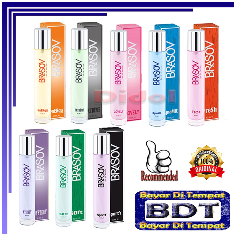 Minyak Wangi Wanita Parfum Wanita Fresh Tahan Lama Eau De Parfum Brasov 50ml Body Spray Pria Dan Wan