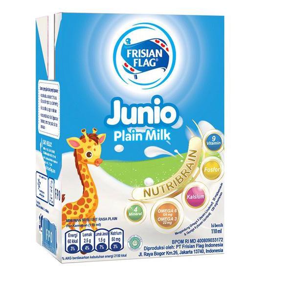 ۩ Frisian Flag Junio Susu UHT Plain 36 x 110 mL ♨
