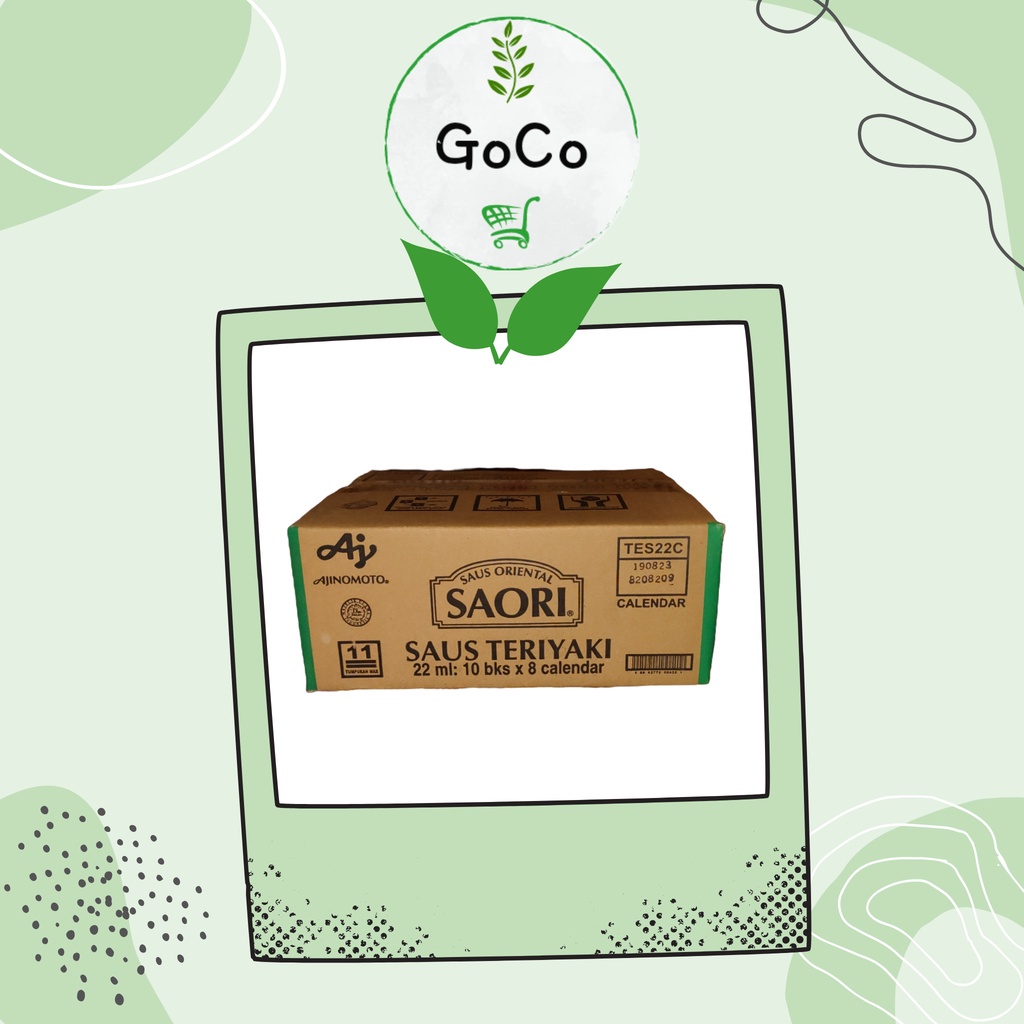 

SAORI | Teriyaki | Sachet | 1 Dus |Eco-Friendly Packaging by GoCo