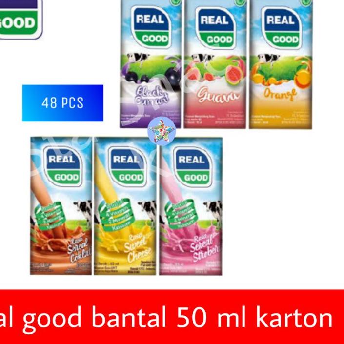 

✶ Real Good Bantal karton 50 ml isi 48bj ☚