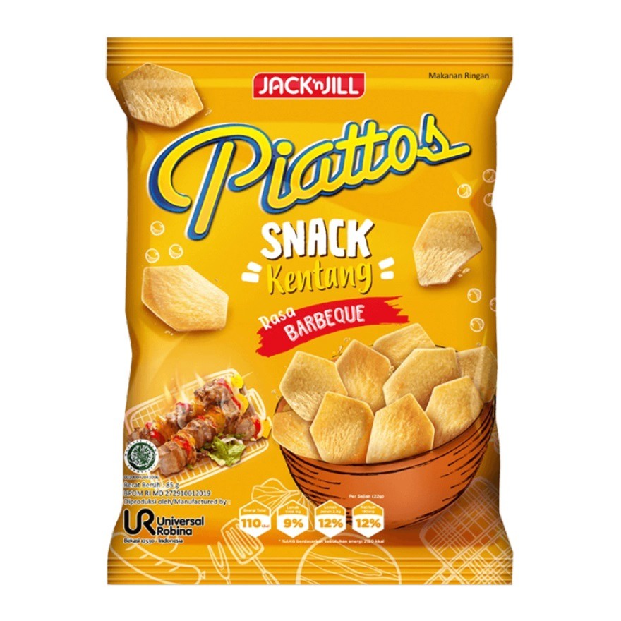 

PIATTOS SNACK KENTANG BARBEQUE PCK 75GR