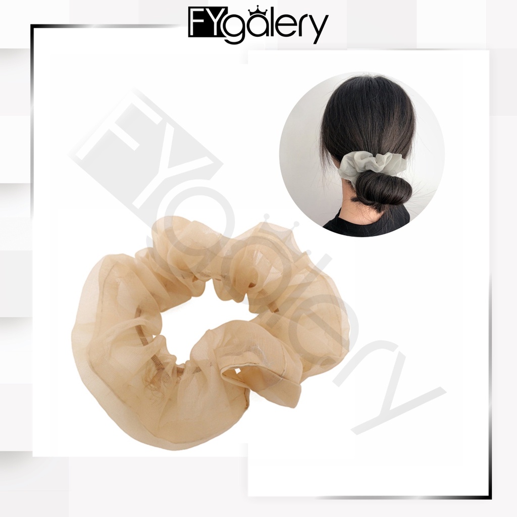 FYGALERY ACC157 Ikat Rambut Wanita Karet Rambut Scrunchie Cepol Anak Polos