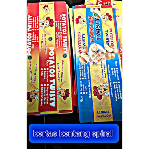 

kertas kentang potatos 100lembar foil