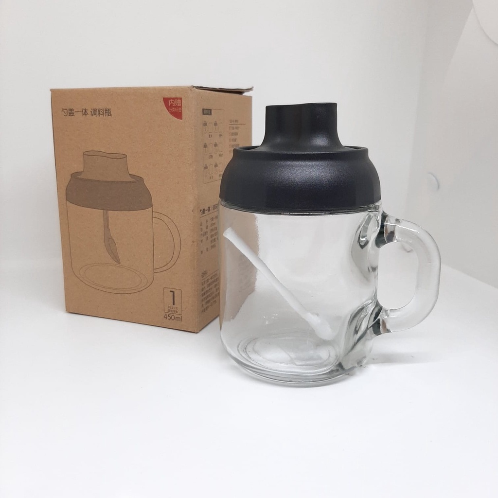Tempat Garam dan Bumbu dapur 450ML / TEMPAT GARAM KACA