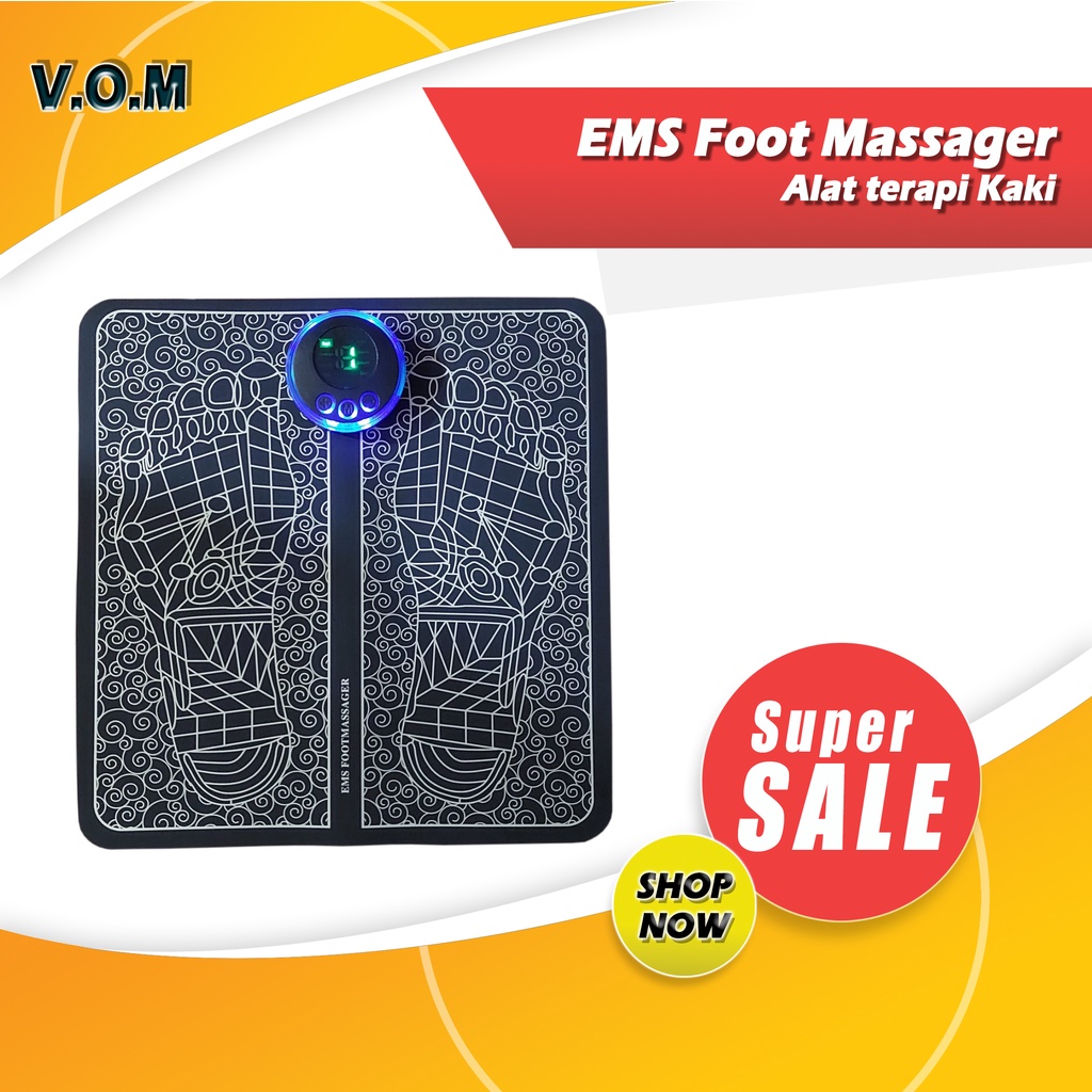 EMS Foot Massager Alat Terapi Kaki Electrical Muscle Stimulation 0873