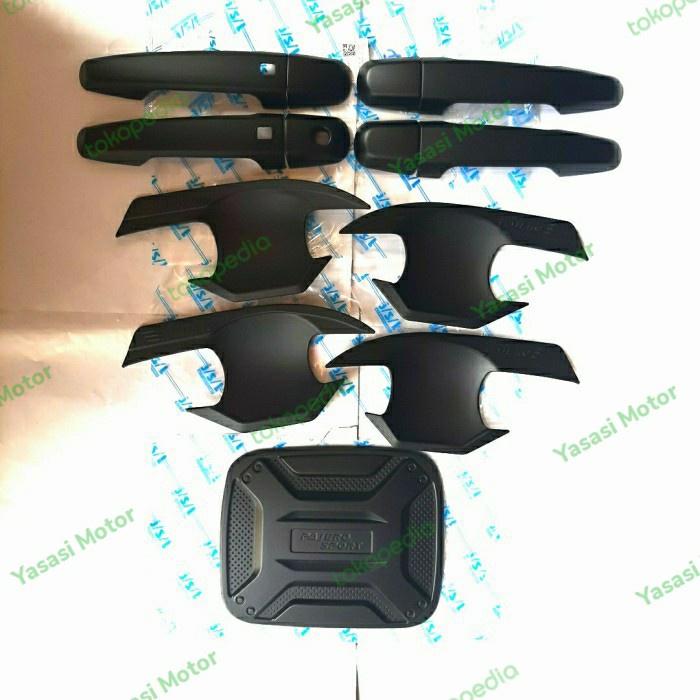 JSL Paket Cover Handle Outer &amp; Tangki Hitam Mobil All New Pajero 2016 2017 2018 2019 2020 2021 2022