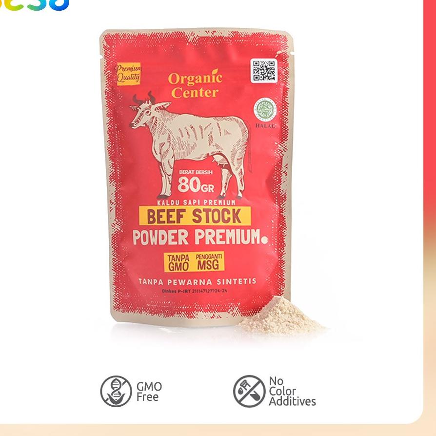 

Pro Seller Organic Center - Kaldu Sapi Premium 80 g | Kaldu Bebas MSG, Non MSG