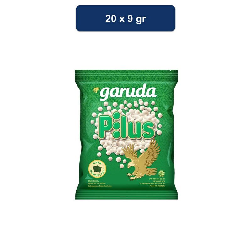 

Garuda Kacang Pilus Rumput Laut 9 Gram isi 20pcs