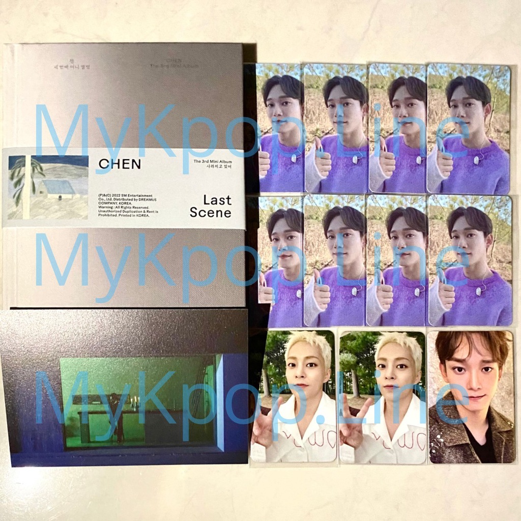 Album Chen Xiumin EXO POB PC Last Scene Brand New Benefit Photocard Soundwave Music Korea Mukor SW P