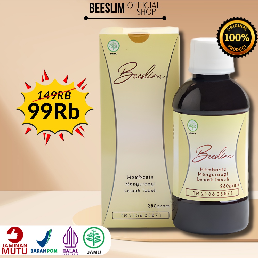 Beeslim Madu Diet BPOM Bee Slim Pelangsing Herbal Detoks Pelancar BAB