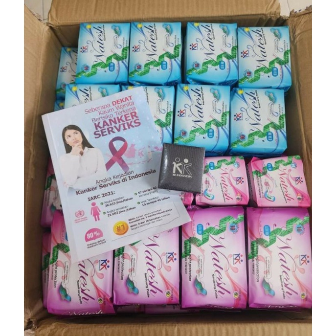 Pembalut herbal / Pentyliner Natesh / ORDERAN NATESH/ PEMBALUT NATESH