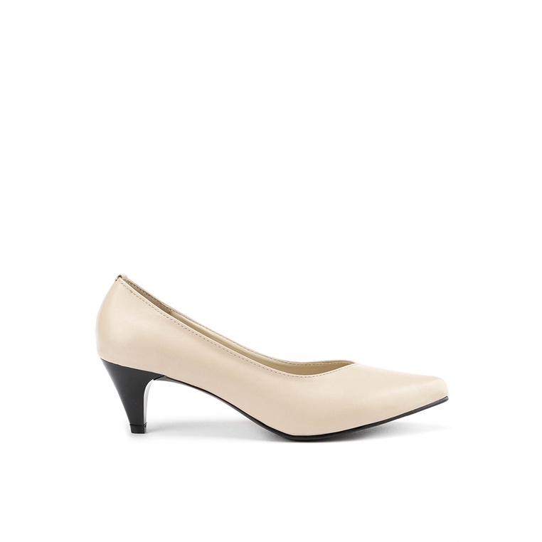 Sepatu Heels PVN Original Upper sintetis Tapak Travel Berkualitas 100% Ori Wanita 188 Dewasa Beige K