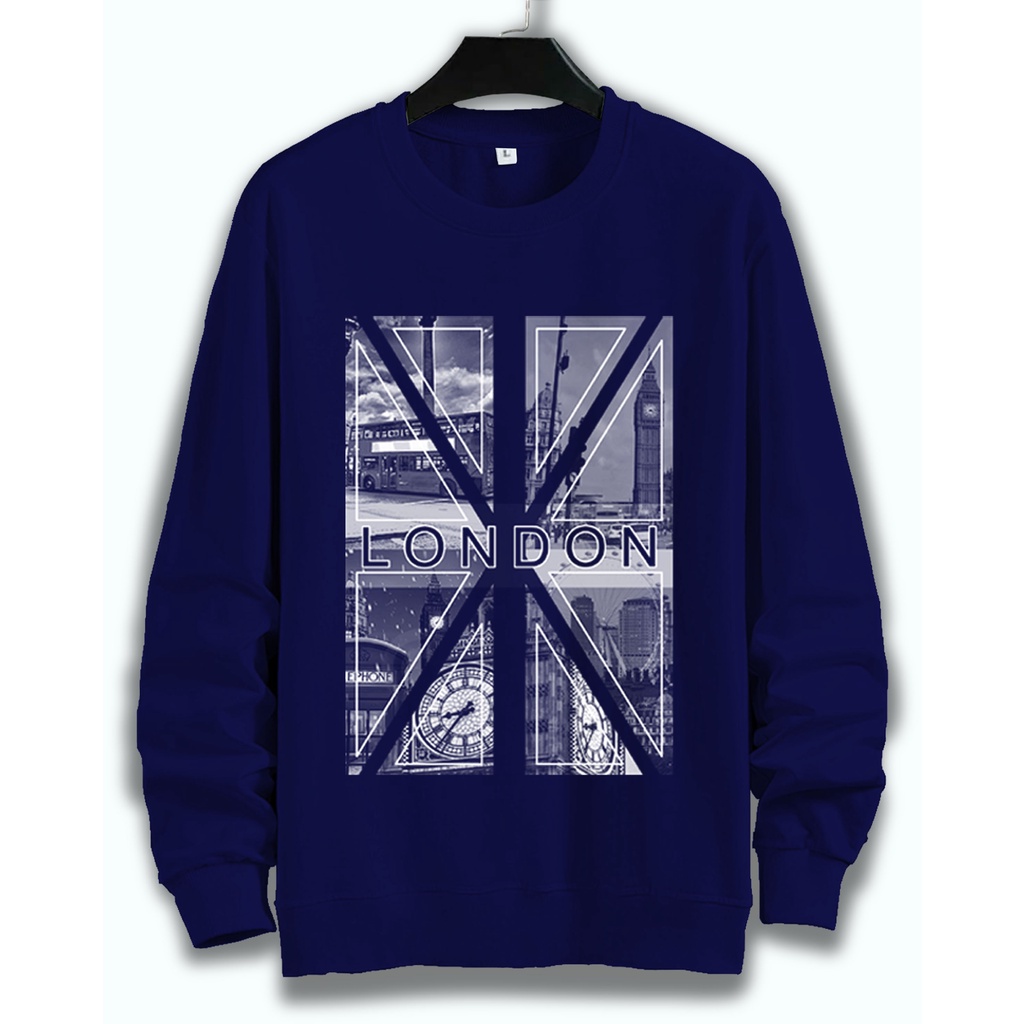 SWEATER UNISEX LONDON PRIA DAN WANITA SWEATER JUMBO