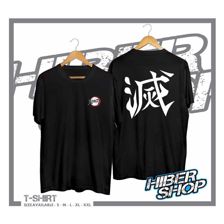 KAOS BAJU HASHIRA LOGO KIMETSU NO YAIBA KAOS ANIME JEPANG - HIBER SHOP