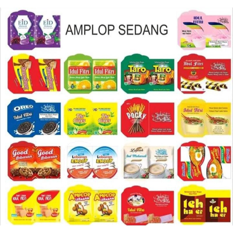 

paket usaha amplop Snack viral ( 500pcs belum di lem)