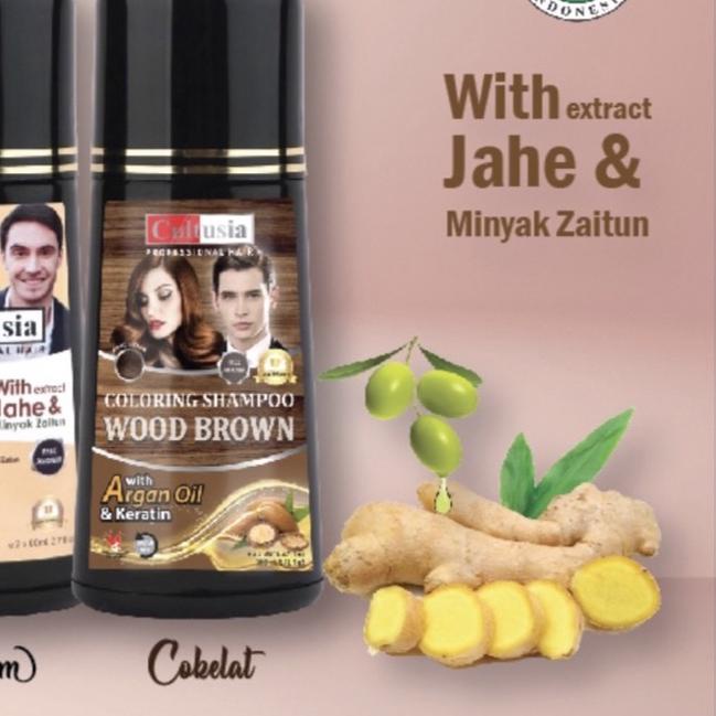 ➨ Cultusia Shampoo jahe / wood brown ❃