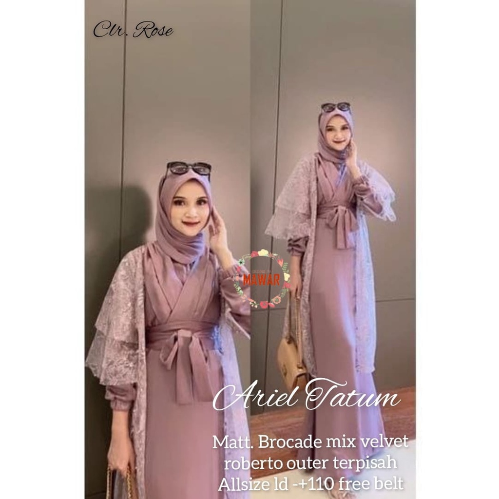 Violin Set Dress Brukat 2 in 1 Kimono Panjang Jumbo Setelan Brukat Jumbo Ld 120cm Outer Brukat Gamis Kondangan Brukat Jumbo Ld 120cm Big Size Remaja Muslimah Dress Sage Green  Gamis Anak Perempuan Seragaman Bridesmaid Dress Pesta Enagement