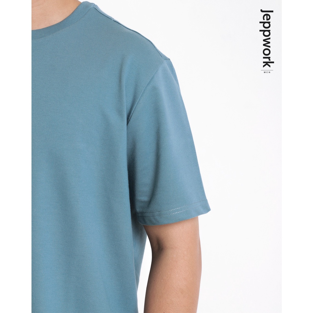 Jeppworks T-SHIRT Kerah Bulat Lengan Pendek Terry Steel Blue