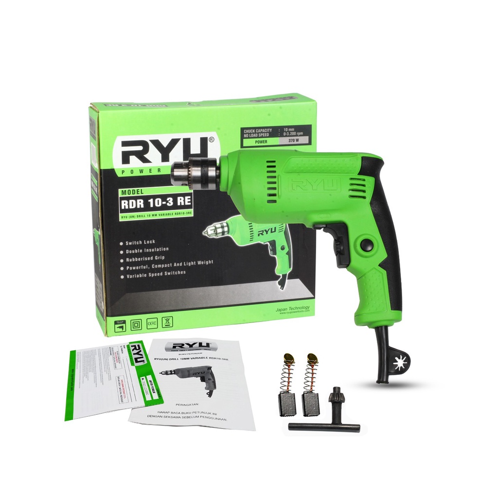 Bor 10MM Ryu RDR10-3RE Drill 10MM RDR10-3RE RYU Bor 10MM