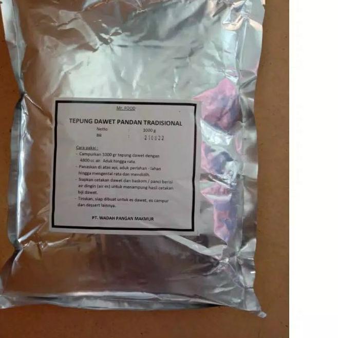 

۞ Tepung Dawet Tradisional Hijau Pandan Mr. Food 1000gr ☏