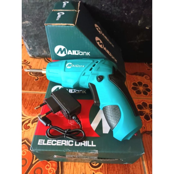 Jual Mesin Bor Obeng Baterai Cordless Screwdriver Drill Mailtank Electric Shopee Indonesia