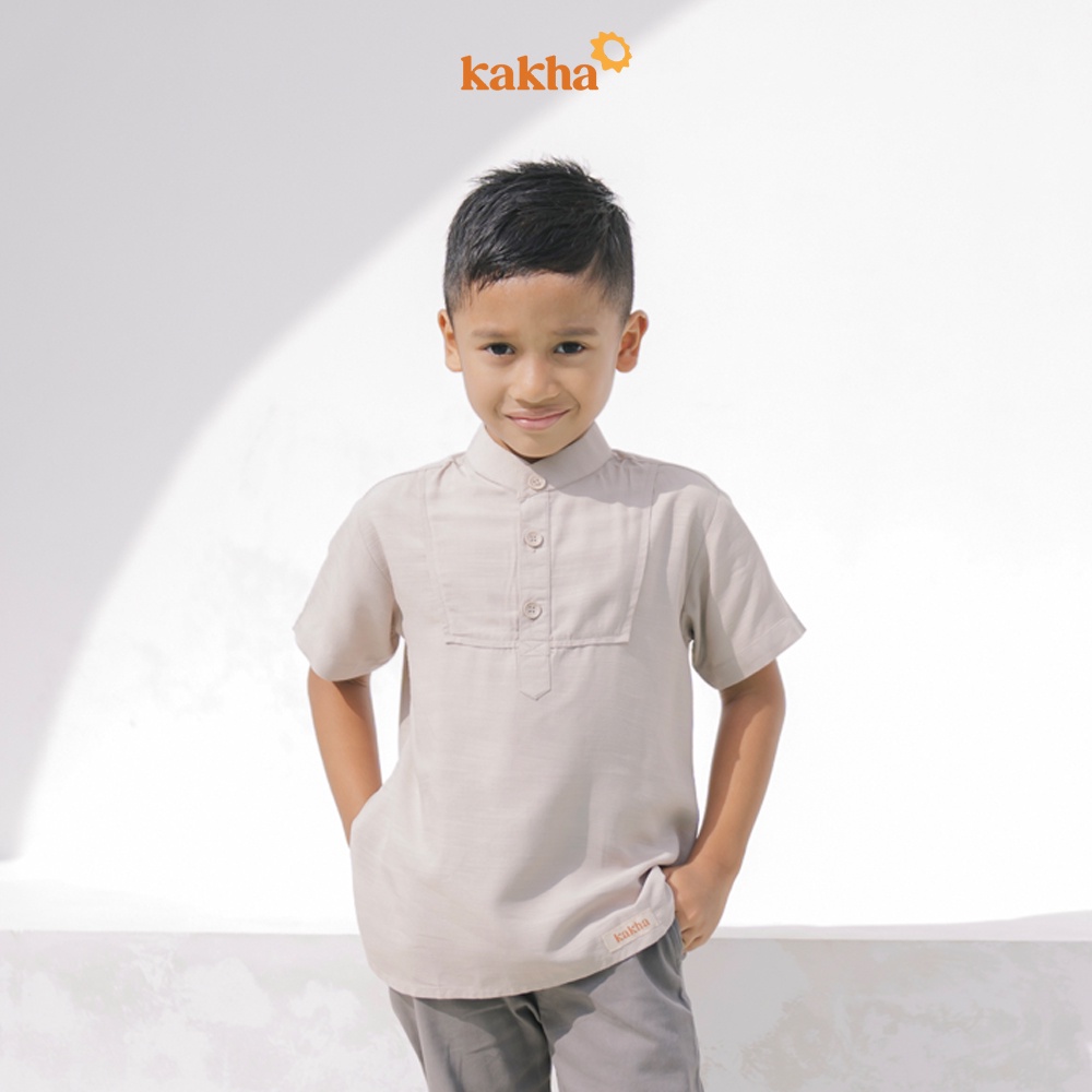 Kakha - Sarimbit Keluarga Halmahera (B) / Baju couple keluarga / Sarimbit Keluarga / Baju muslim couple-Koko Anak Pendek