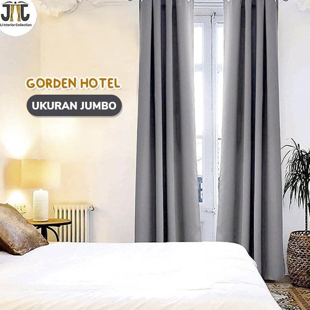 Gorden Hotel Blackout 80% Premium Tinggi 250cm 270cm Gorden ukuran jumbo hordeng blackout gorden ant