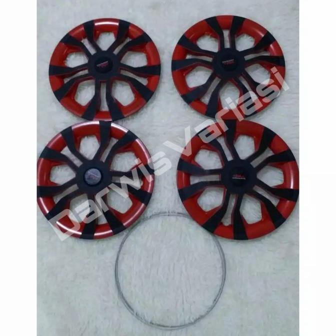 Dop Velg/Cover Velg Racing Ring 13/14 Mobil Calya Sigra