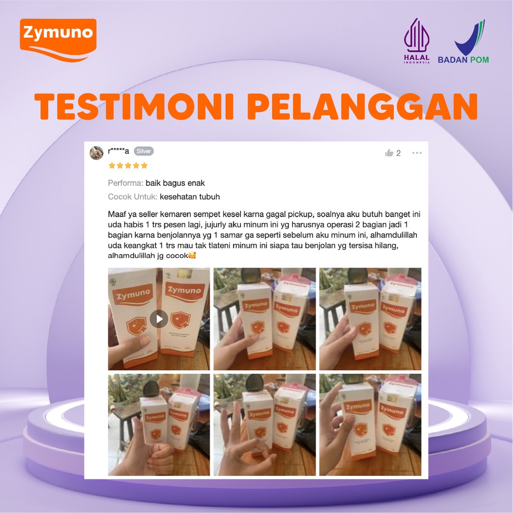 Zymuno Original 2 Botol Vitamin Herbal Tingkatkan Daya Tahan Tubuh  Proses Penyembuhan Kanker Tumor Imun Jaga Kesehatan Cegah Demam Batuk Masalah Pencernaan Percepat Penyembuhan Penyakit Isi 200 ml