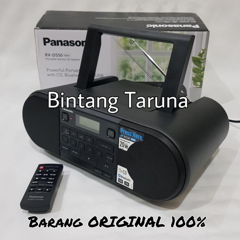 Boombox Panasonic RX-D550 Portable Audio System Panasonic RX-D550 Compo Panasonic D550