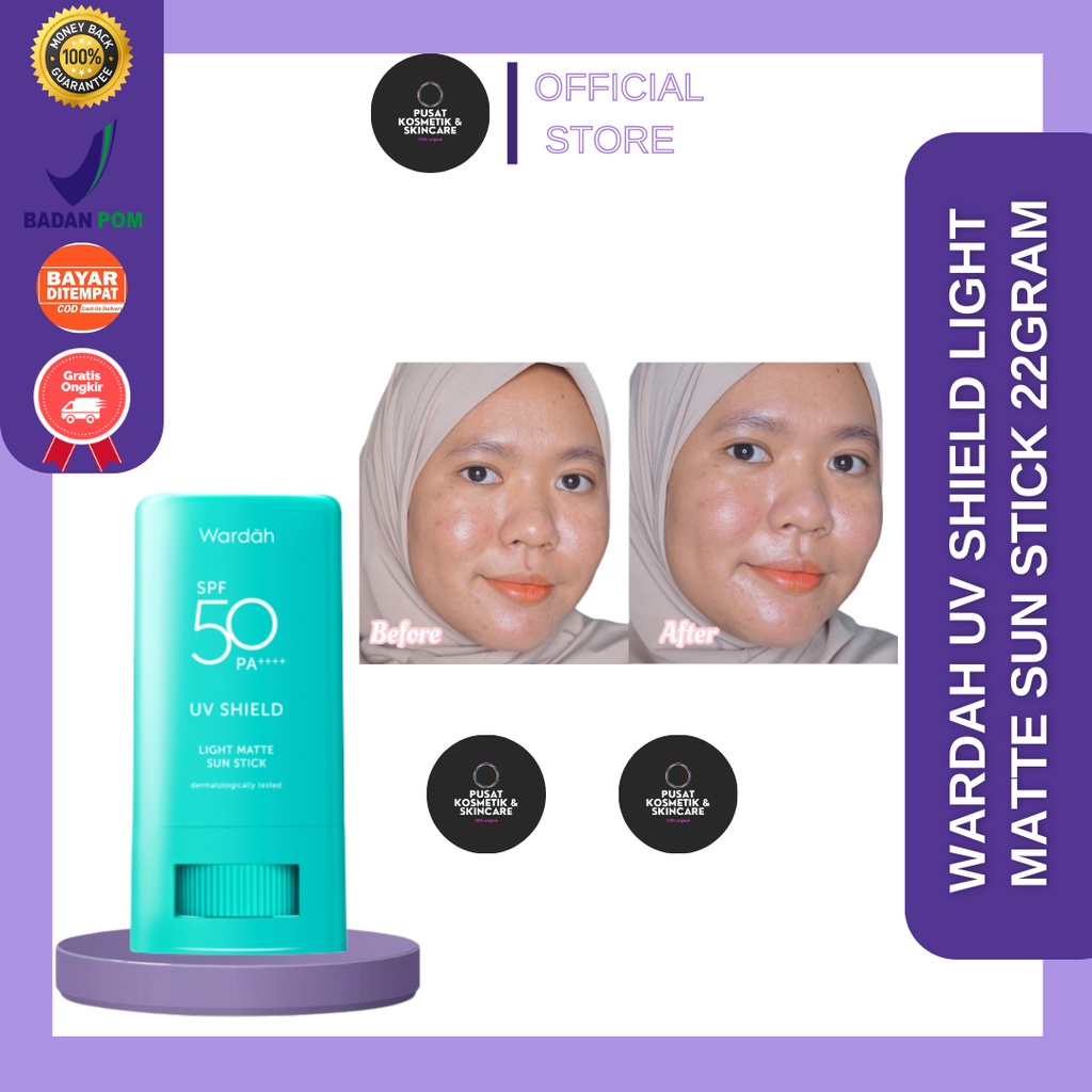 PUSAT-WARDAH UV SHIELD LIGHT MATTE SUN STICK 22GRAM