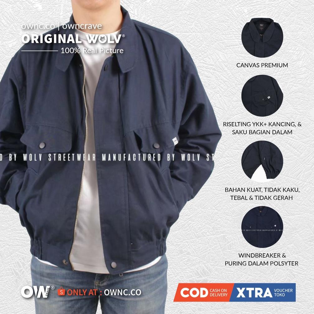 WOLV - Flight Wolv Original Jaket Pria Wanita