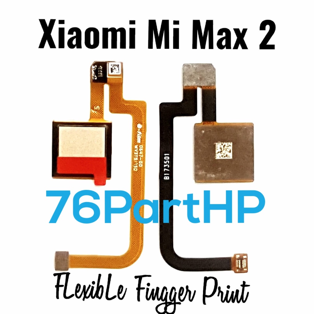 Flexible Finggertprint Sensor Sidik Jari Xiaomi Mi Max 2 - Finggert - Fleksible Fleksibel Flexibel Konektor Hitam