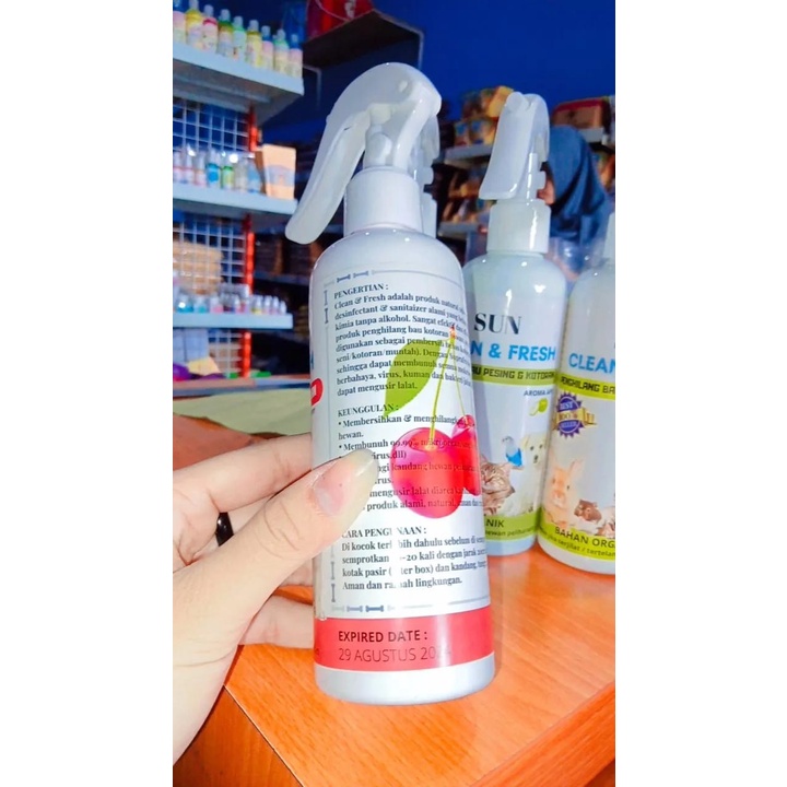 Penghilang Bau Kandang Kucing Anjing SUN CLEAN 250ML/setaraDailyDelight