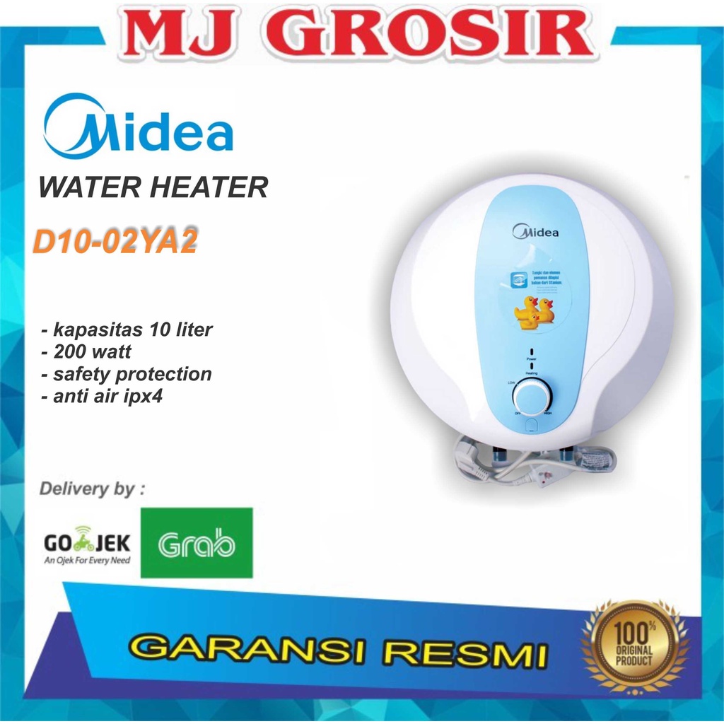 PROMO WATER HEATER MIDEA D10-02YA2 D10-02YA2 PEMANAS AIR