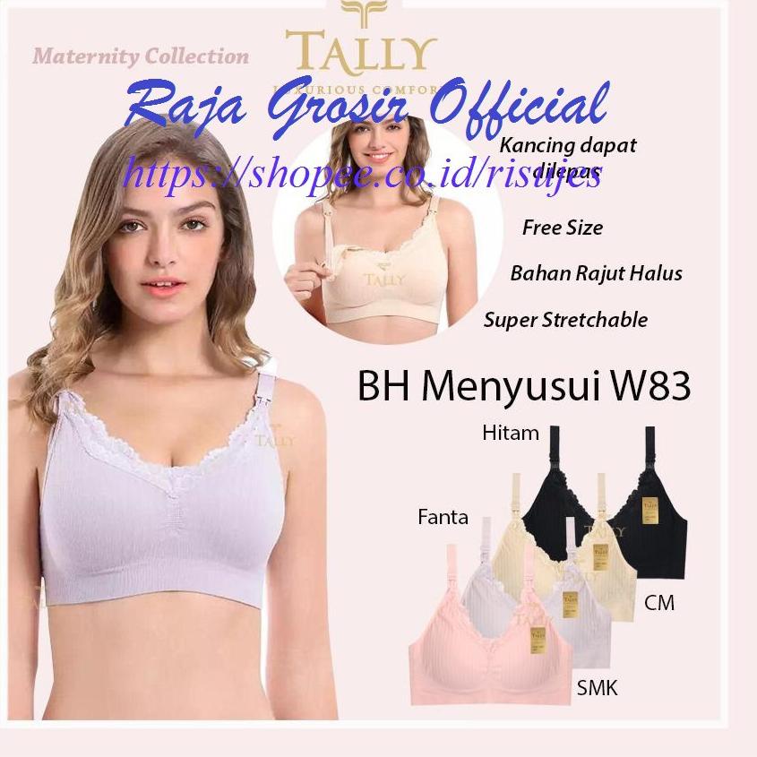 SALE TERBATAS BH MENYUSUI TANPA KAWAT TALLY W83 SEAMLESS / BRA MENYUSUI MATERNITY HALUS & LEMBUT TAL