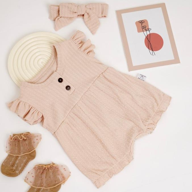 TINYME (free bandana) 0-12bln JUMPER RUFFLE BASIC BAYI TMTM #Ariel