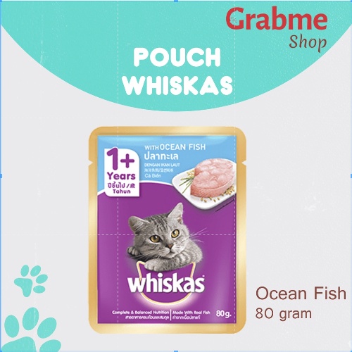 Makanan ringan kucing Whiskas pouch 1 dus @24 pcs All Varian