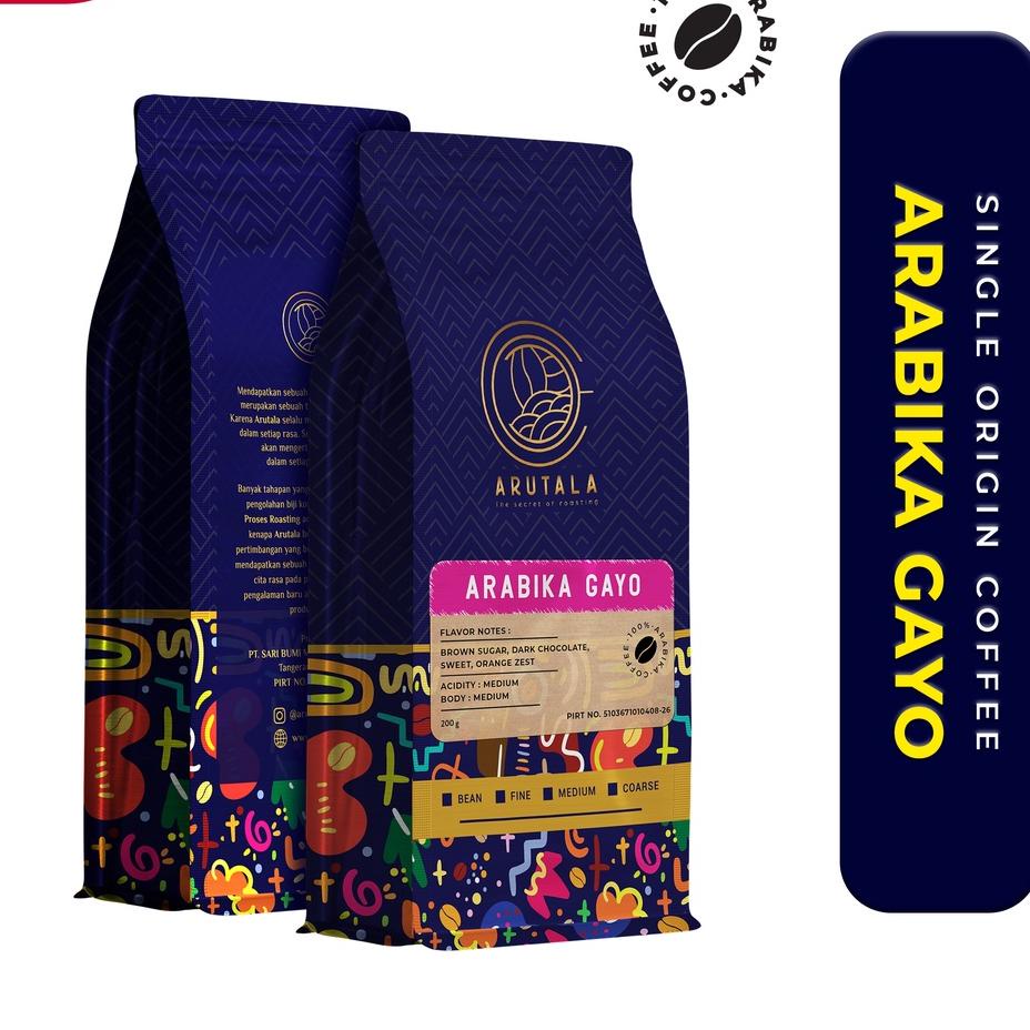 

☟ ARUTALA Kopi Gayo Takengon Arabika Arabica Coffee 200 gram ۩