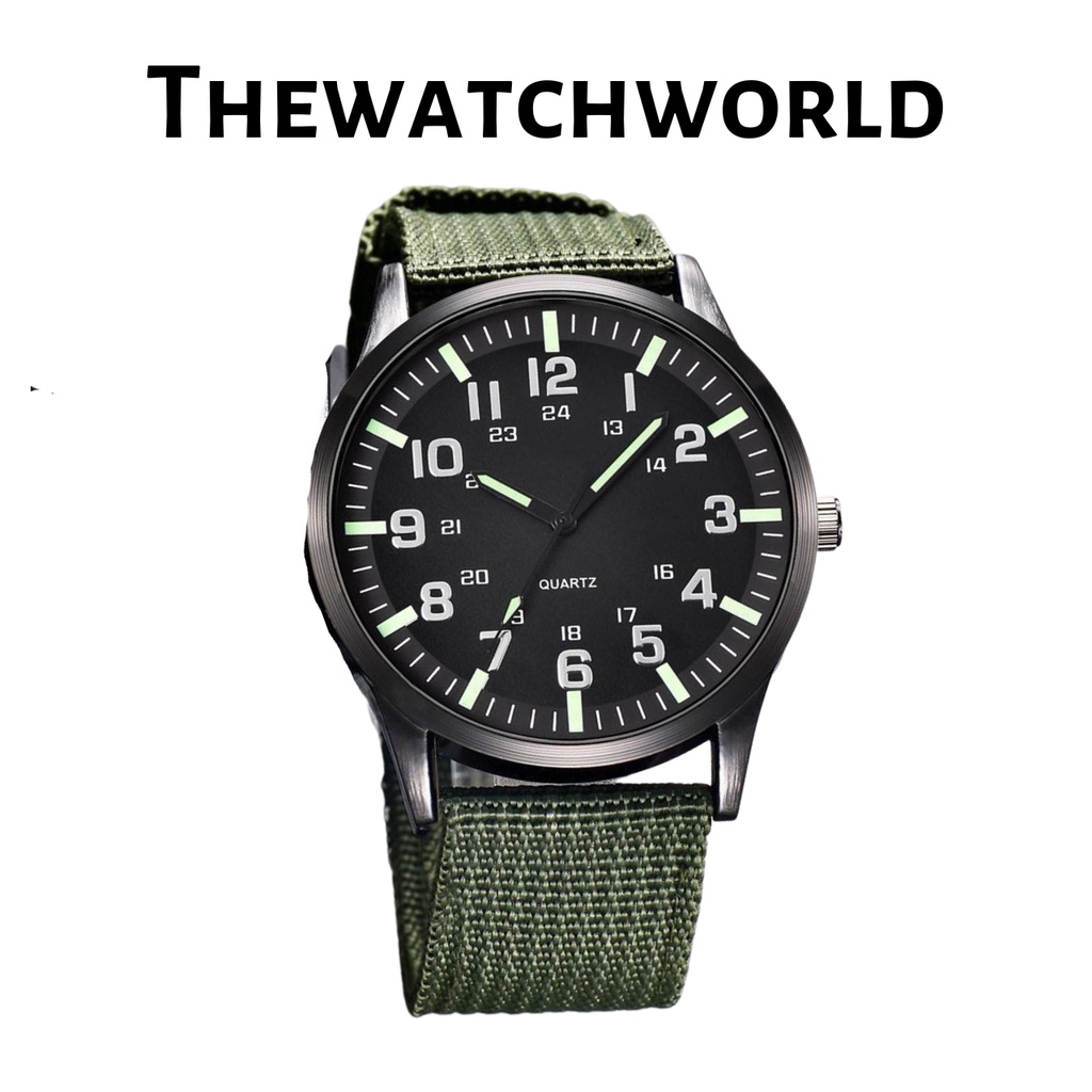 JAM TANGAN PRIA WANITA COUPLE TALI KAIN NYLON KANVAS PREMIUM ORIGINAL IMPORT MURAH