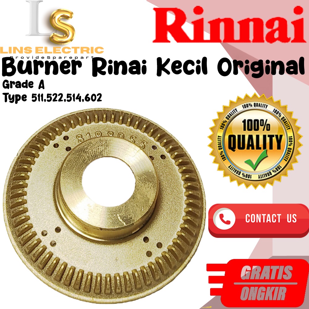 Burner Rinai Kecil Original(Type 511,522,514,602)