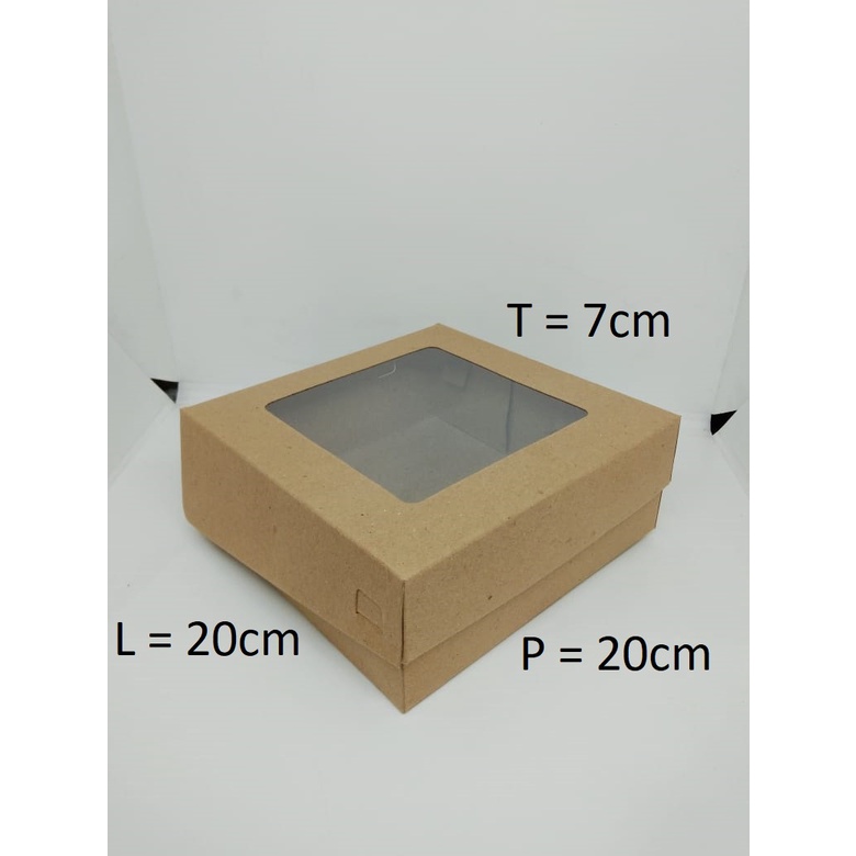 

CATERING BOX KRAFT MIKA 20X20X7 CM 10pcs LAMINASI 365 GSM